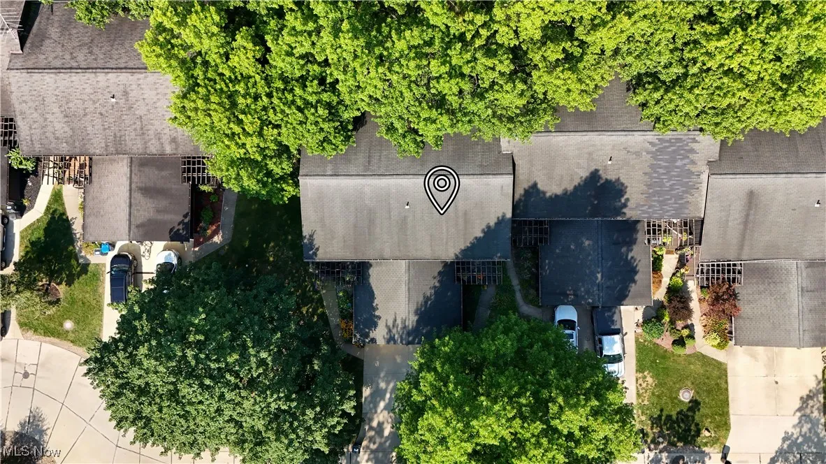 View from above of property