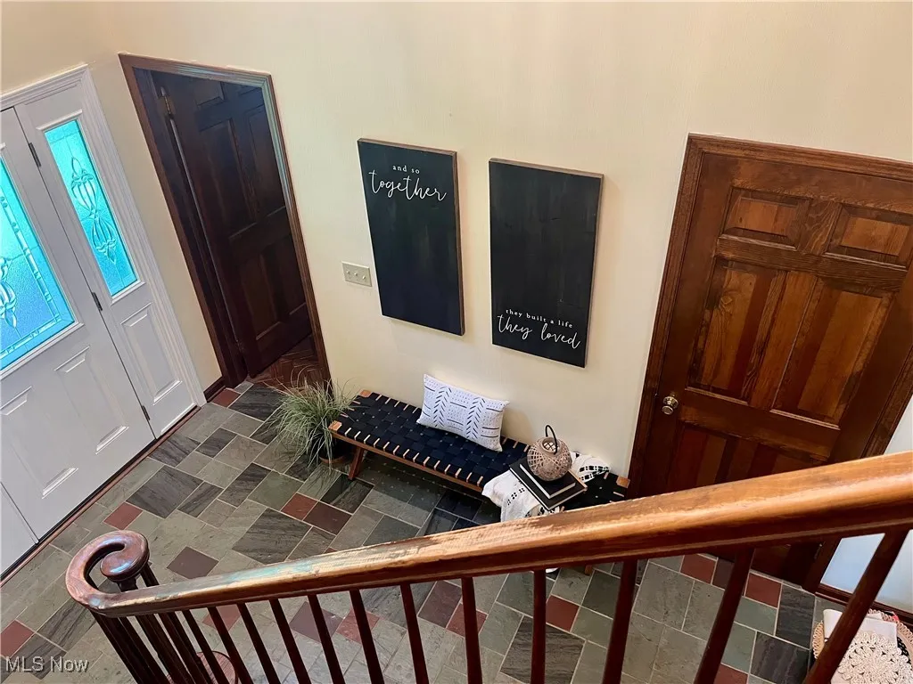 Entrance foyer with stairway