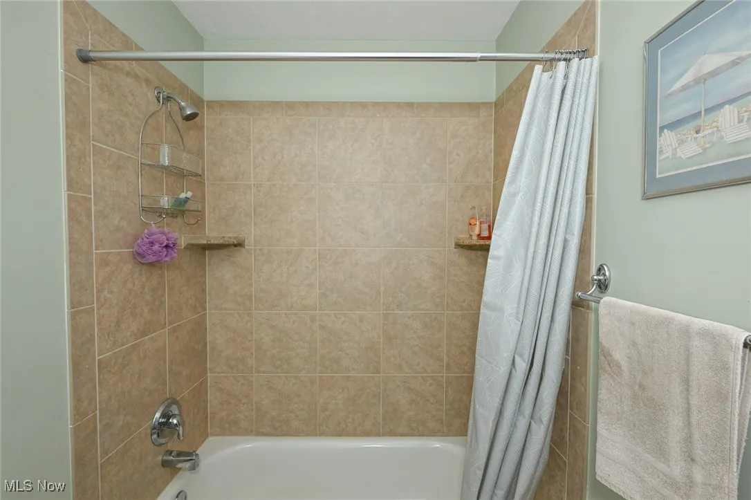 Tiled shower