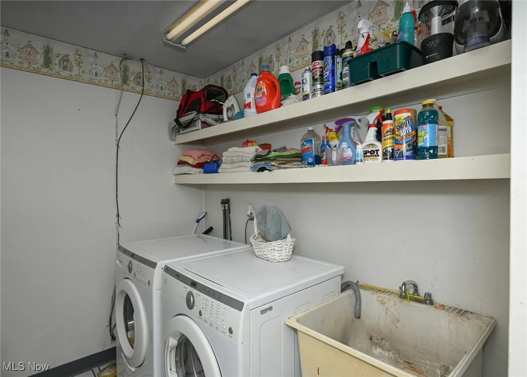 First floor laundry room.