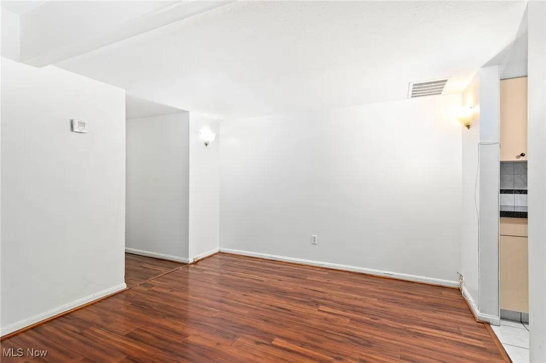 Dining area featuring laminate flooring