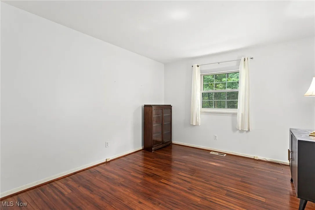 bedroom with laminate floors