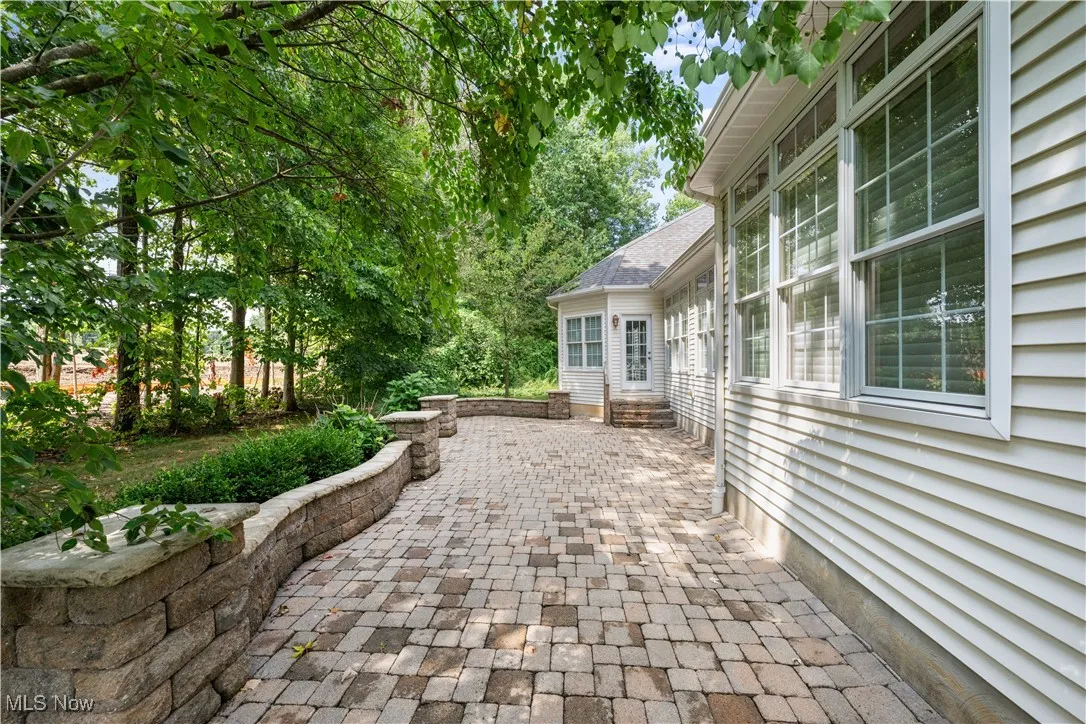 View of patio with entry steps