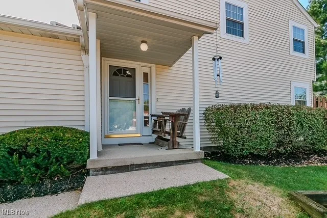 Property entrance featuring a porch