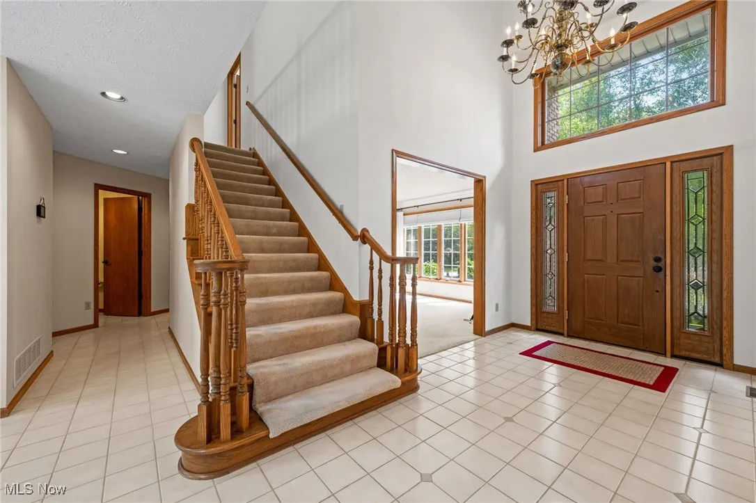 Entrance foyer with stairway to second floor
