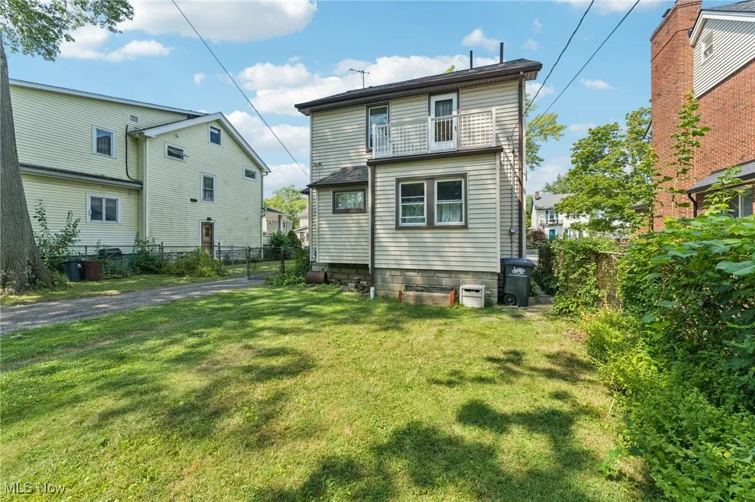 Back of property
