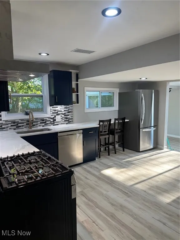 Breakfast bar, new calcutta river quartz countertops