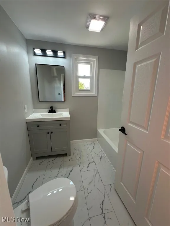 Updated full bath, everything new