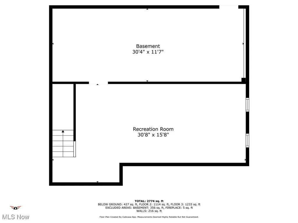 View of floor plan / room layout