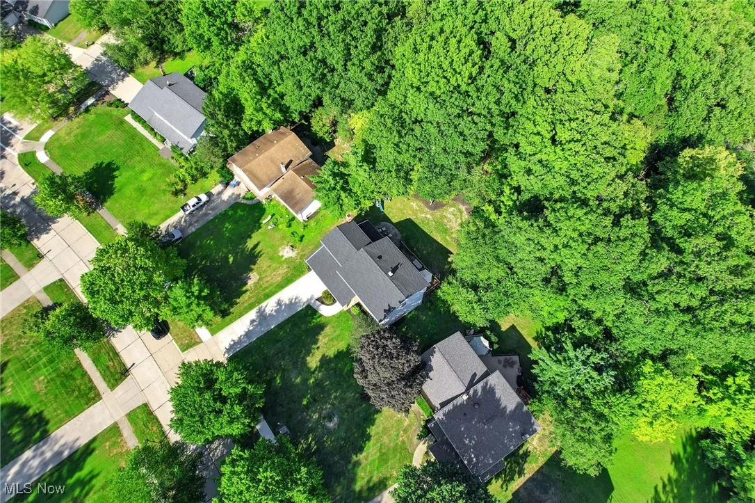Aerial view of property's location