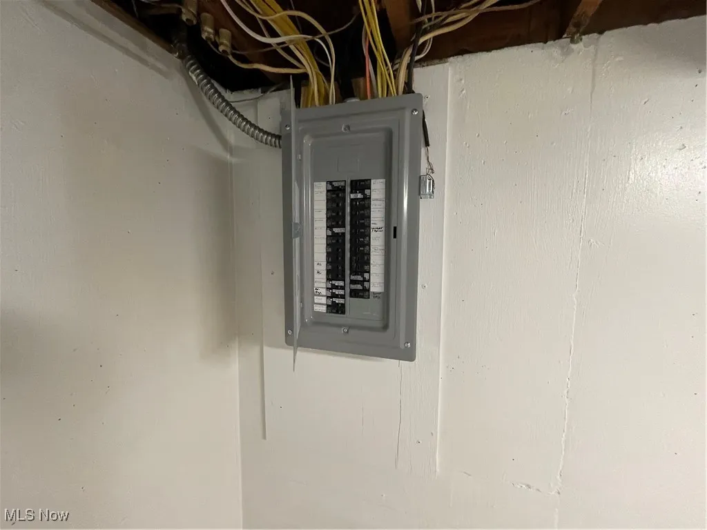 Utility room with electric panel
