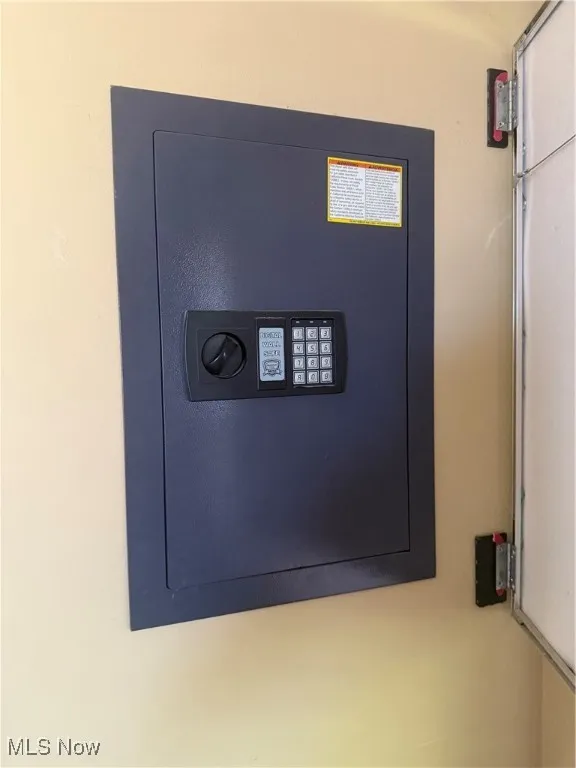 Wall safe in master bedroom
