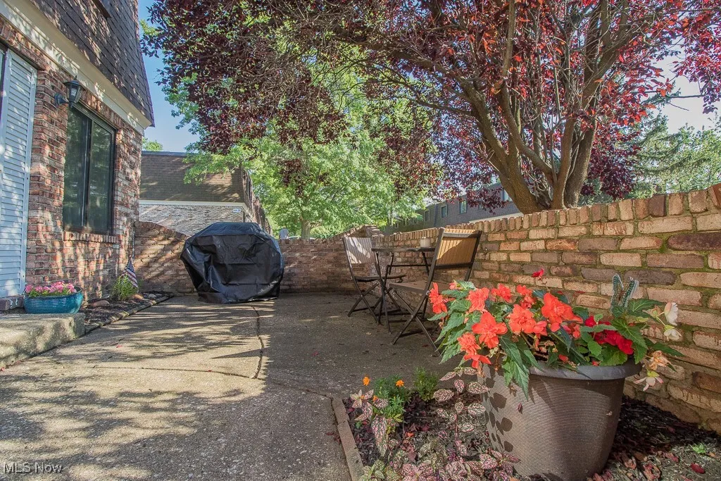 View of patio featuring grilling area