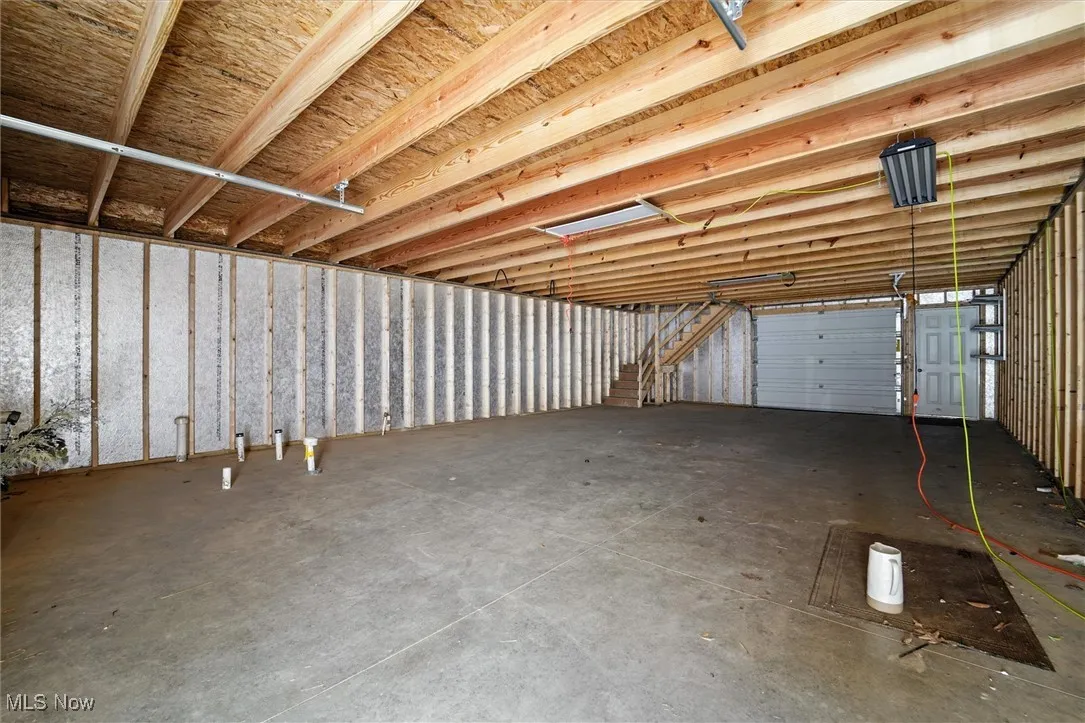 Interior view of concrete floor in the 40x23 barn