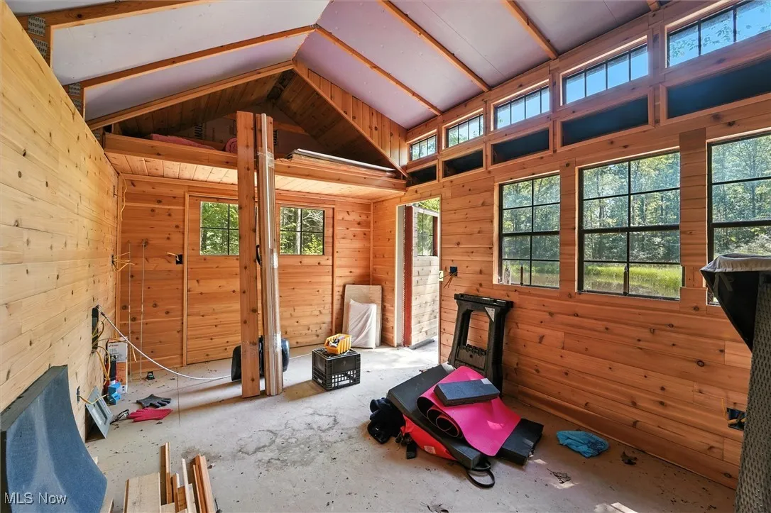 Interior view of the Fishing Cabin