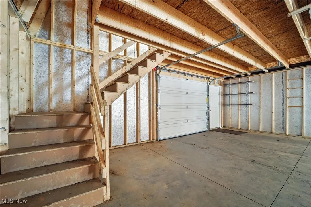 Stairs to the full second floor loft of the barn