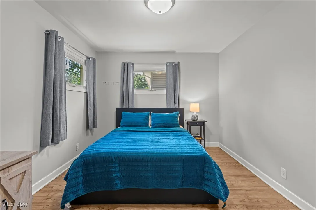 Bedroom featuring light wood finished floors