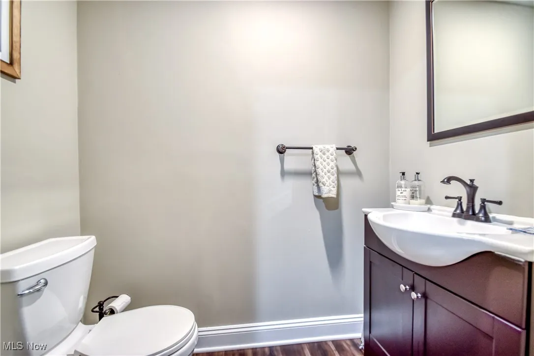 Rec room half bath