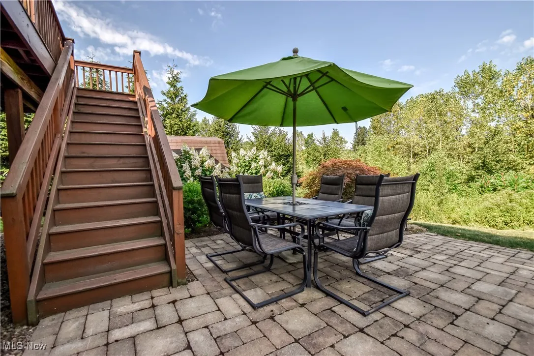 Lower level walk out patio