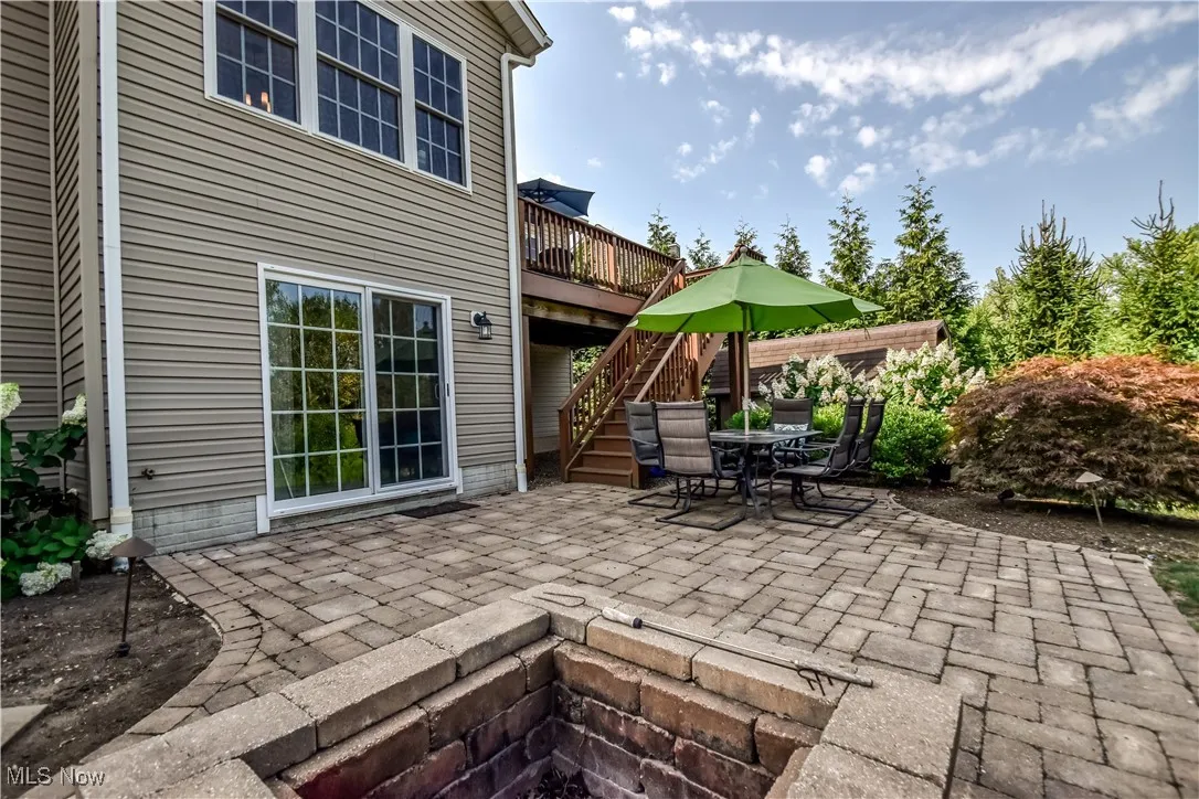 Built in firepit