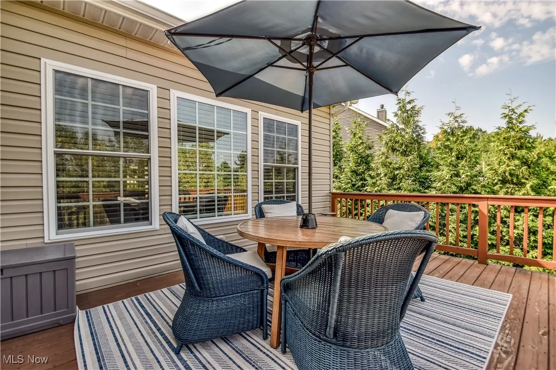 Upper deck off kitchen