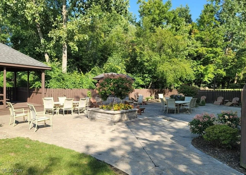 Clubhouse patio with outdoor seating