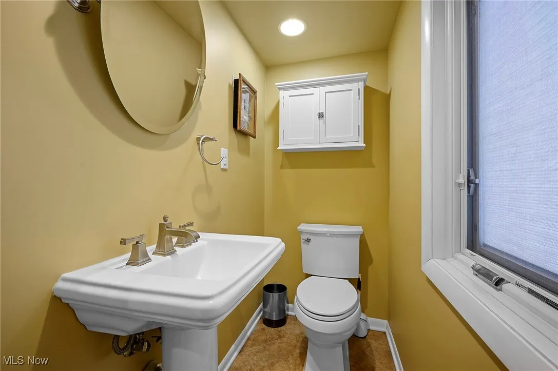 First floor half bath!