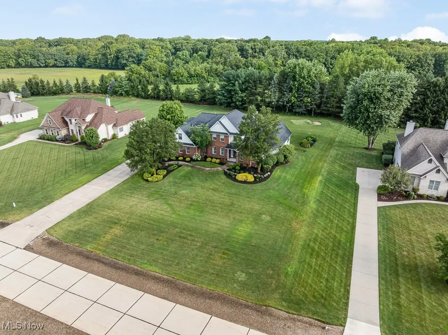View from above of property
