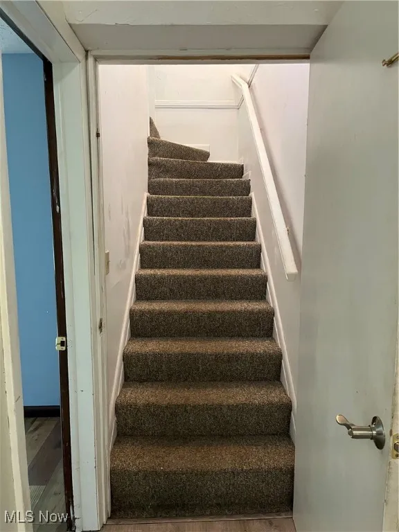 Stairs up to in-law suite.