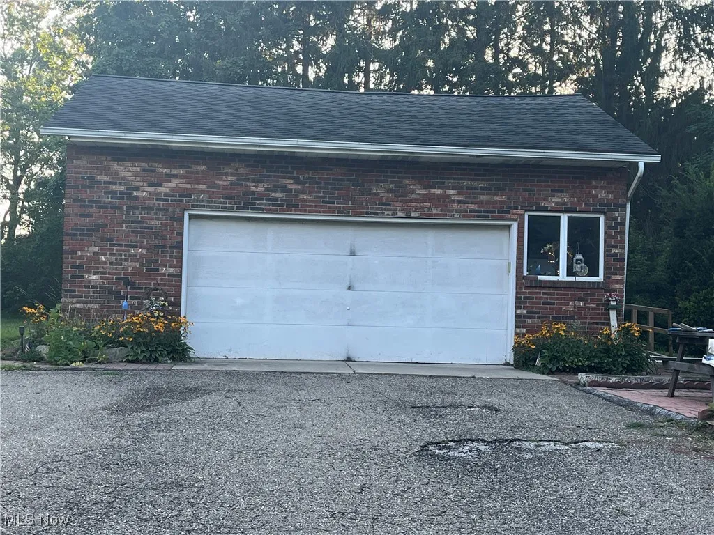 Two car att. garage

