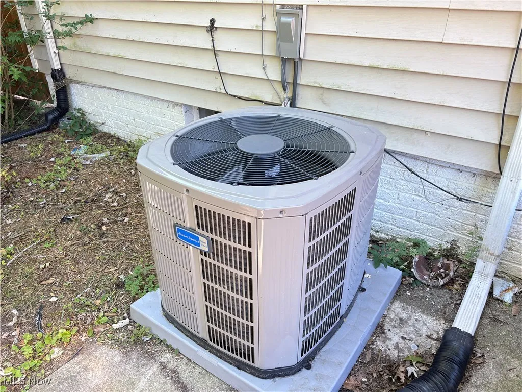 Exterior view of a central air condition unit
