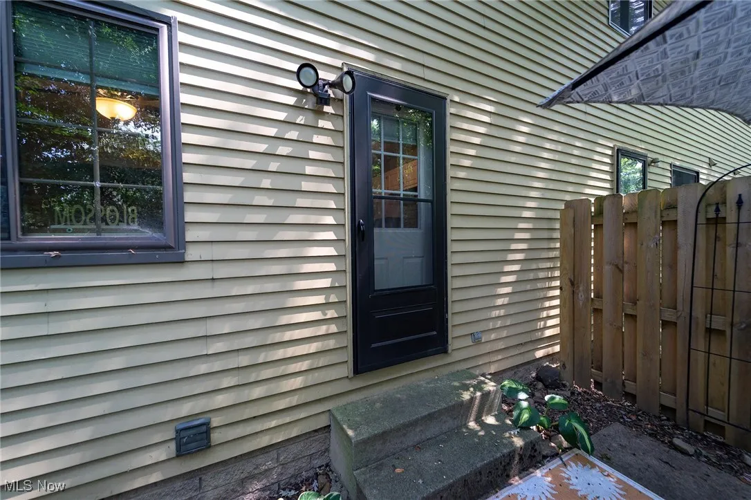 Doorway to property
