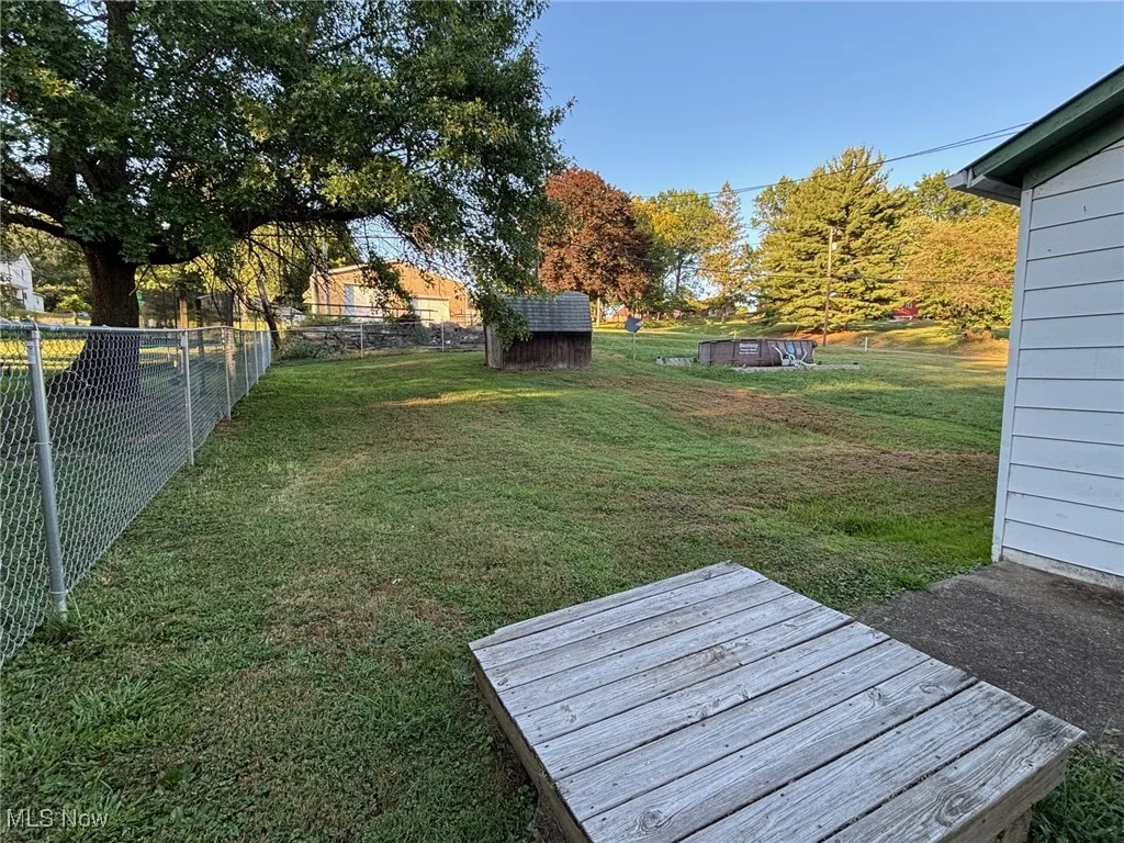 Neighbors fence and this properties out building.
