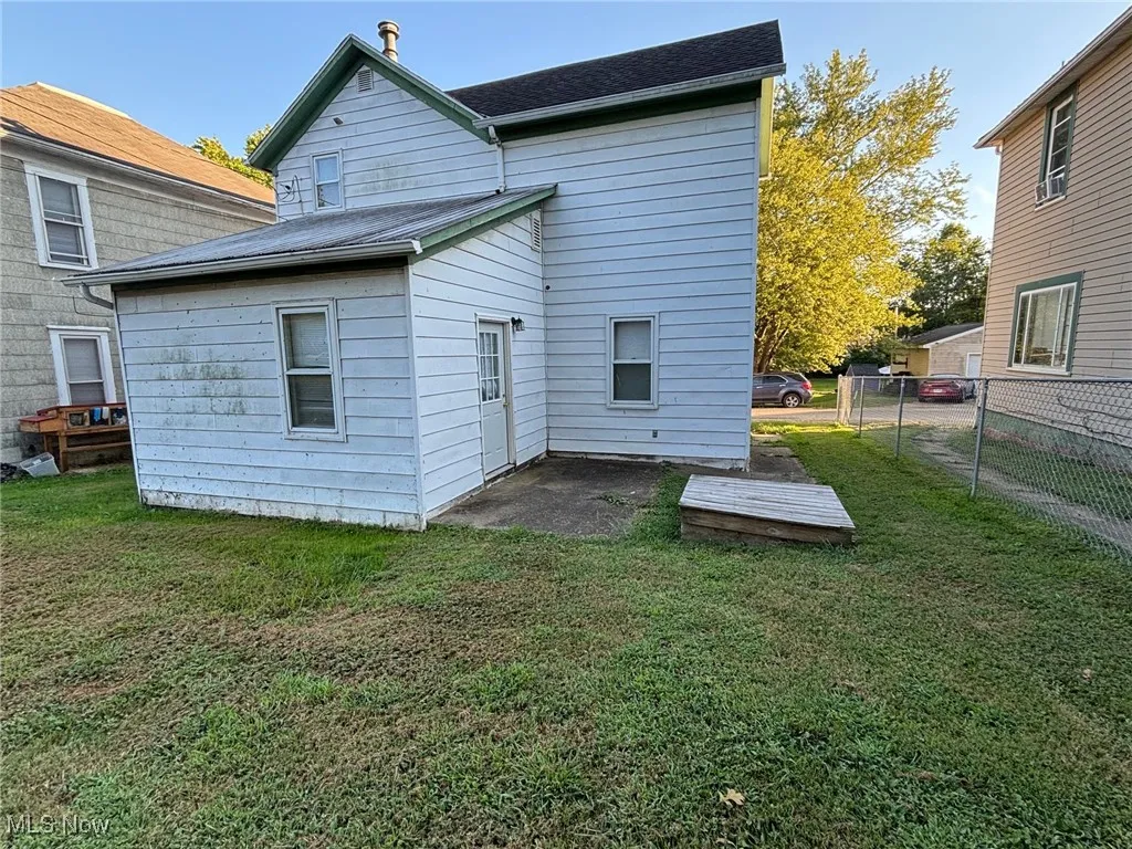 Rear view of house