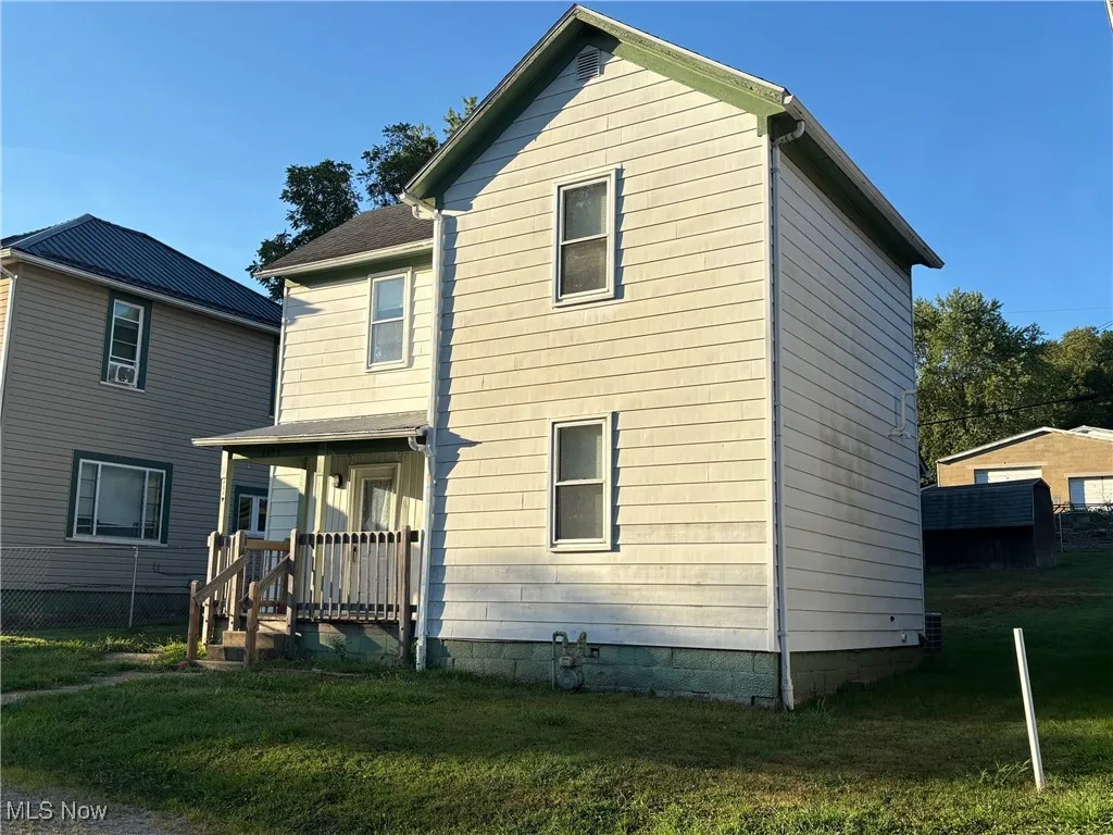 Front view of house with a lawn