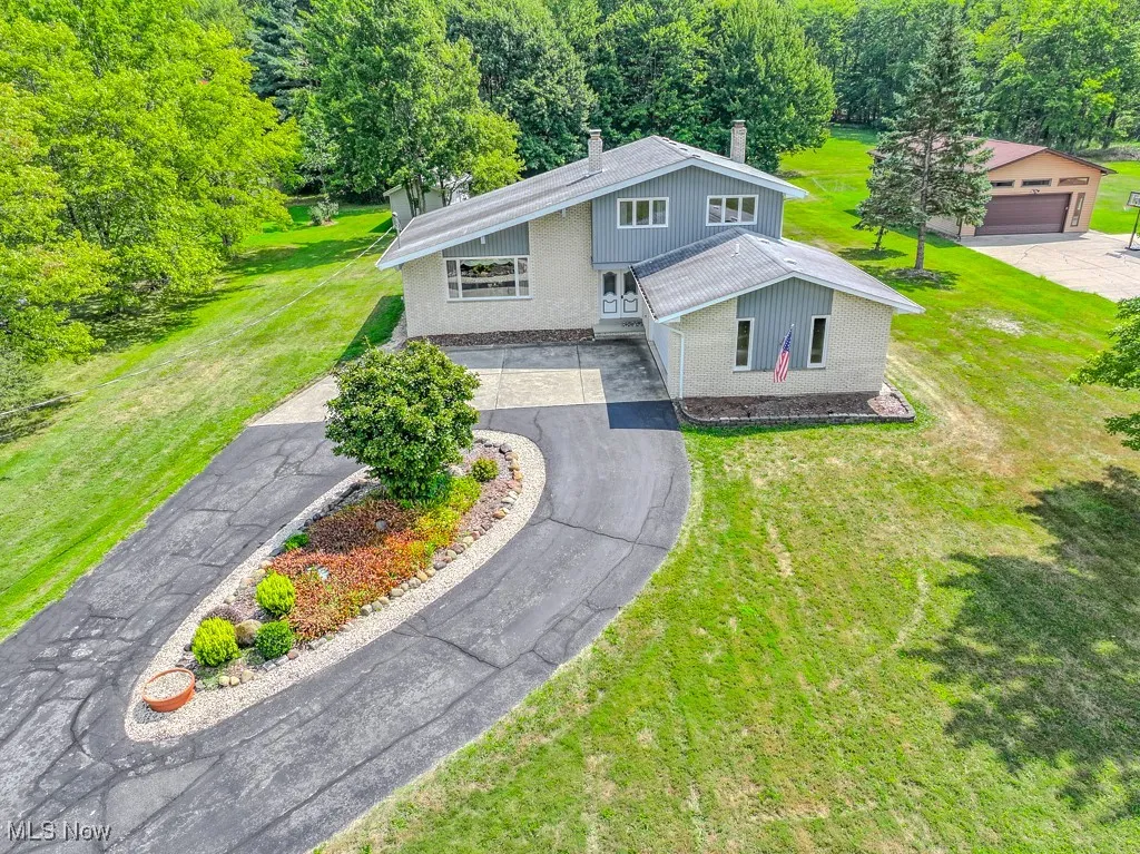 View from above of property