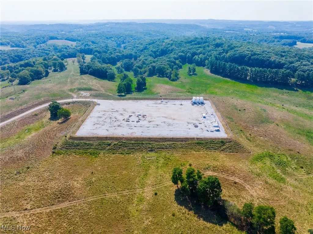 Bird's eye view of a heavily wooded area
