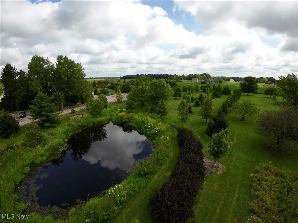 Drone / aerial view of a large body of water