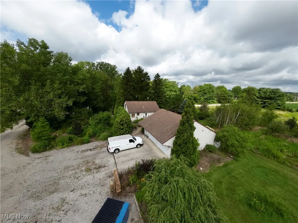 View from above of property