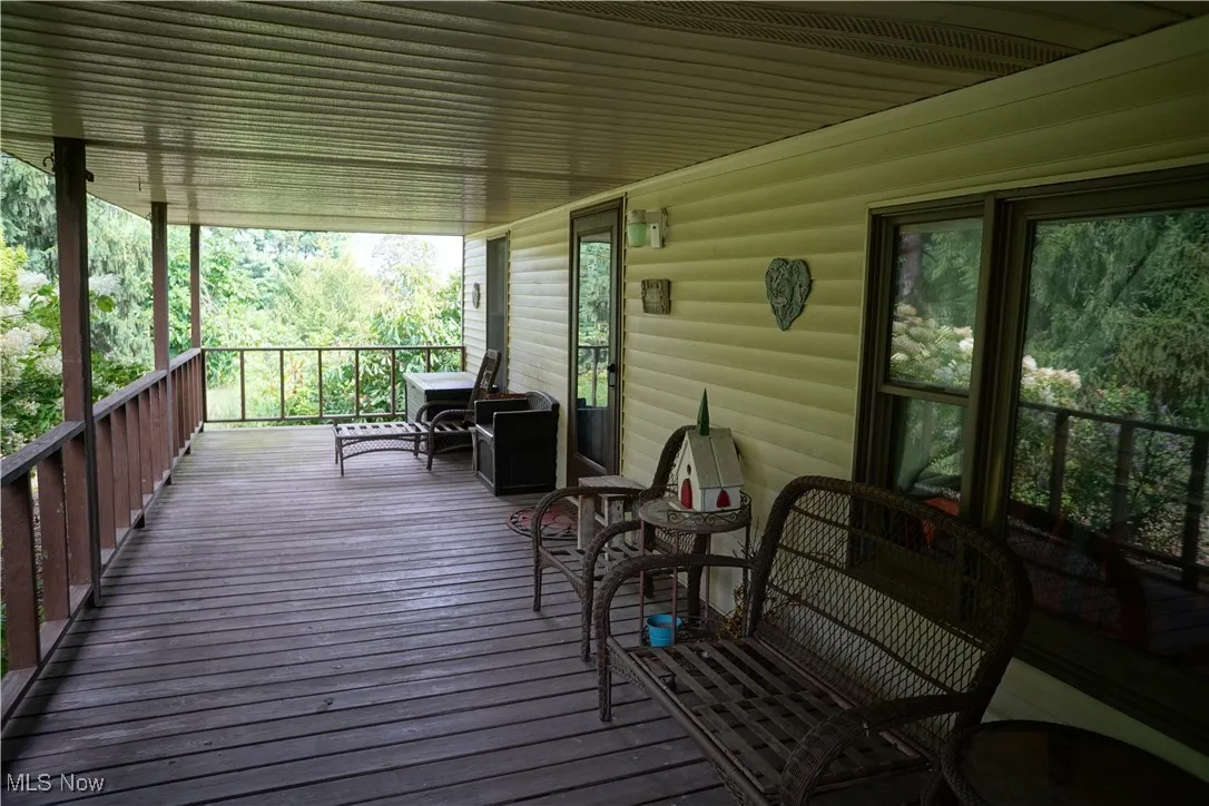 View of wooden terrace
