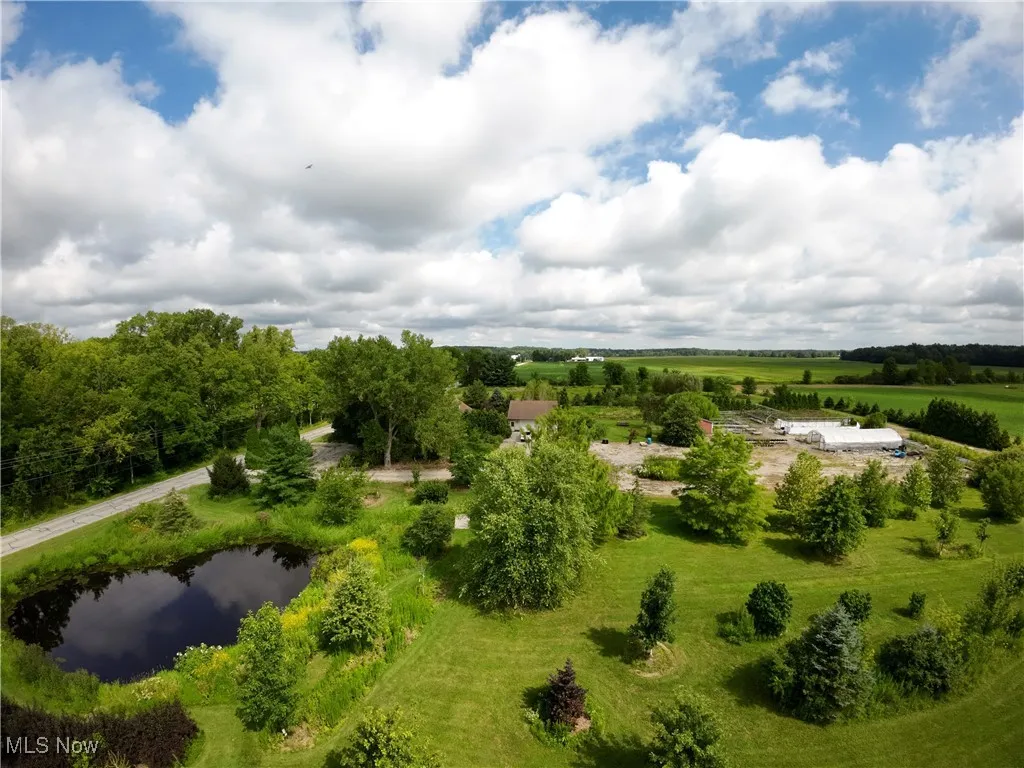 Drone / aerial view of a large body of water