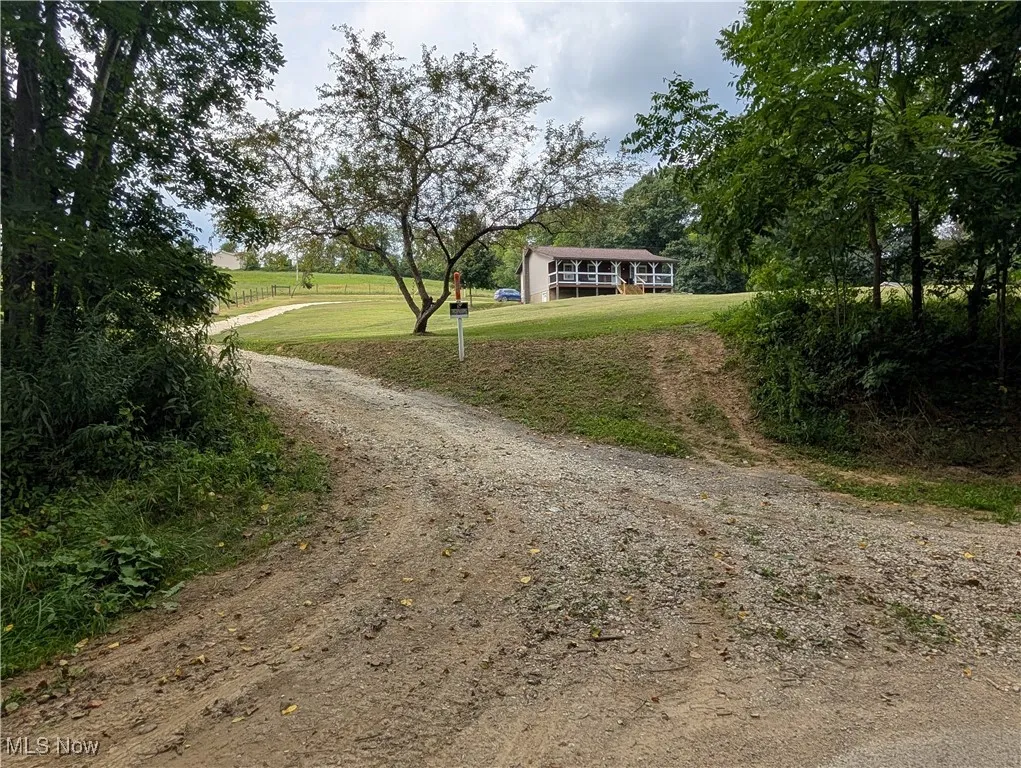 View of dirt / gravel driveway