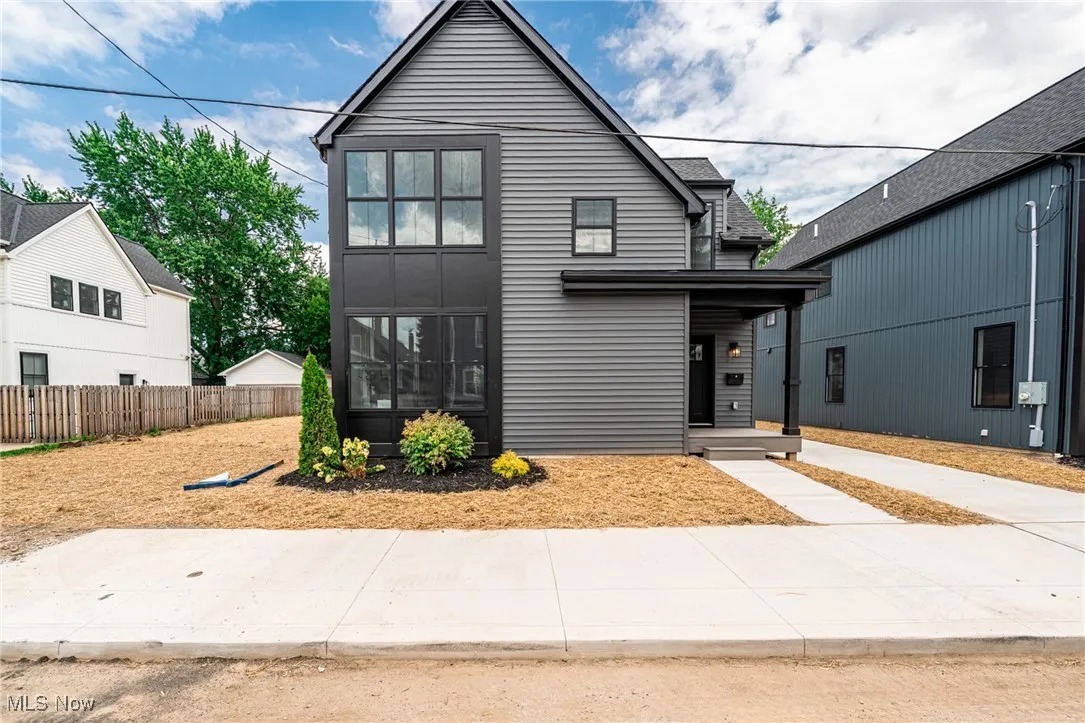 View of front of property with covered porch