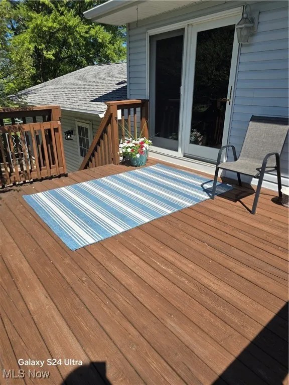 View of wooden terrace