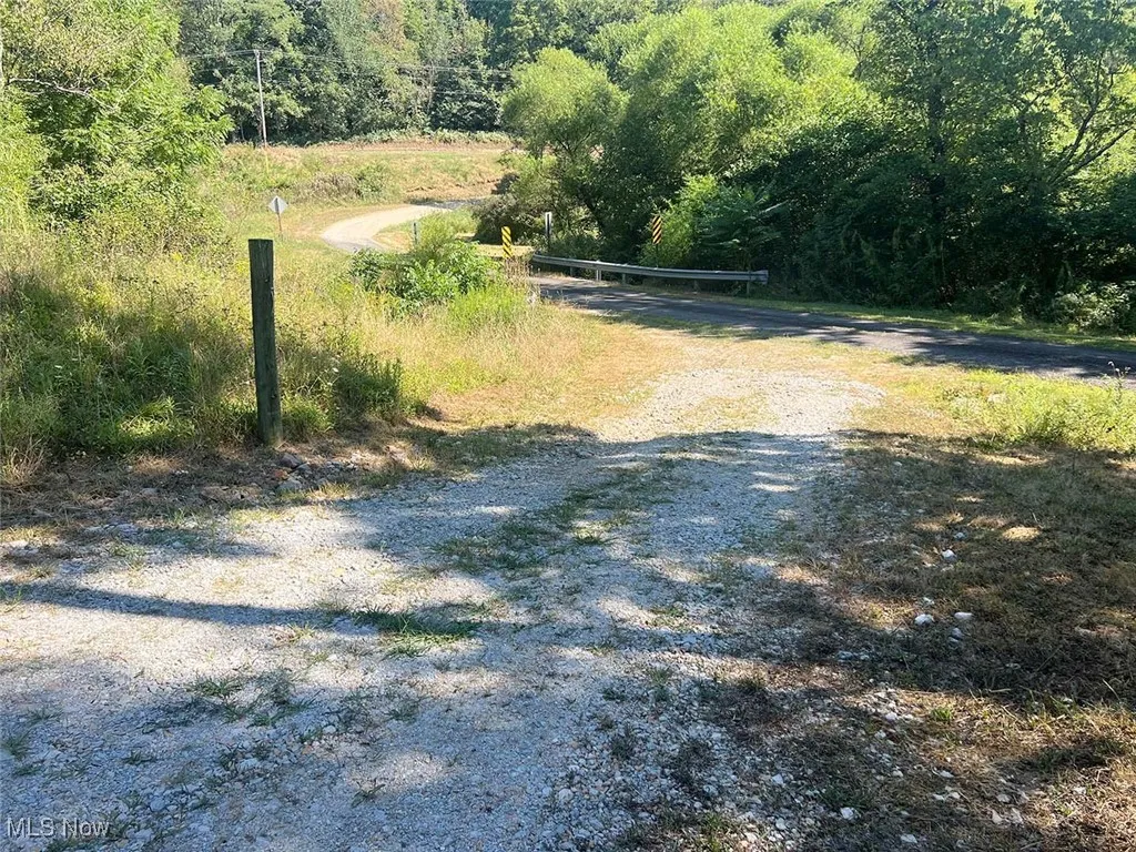 View of street with a wooded view
