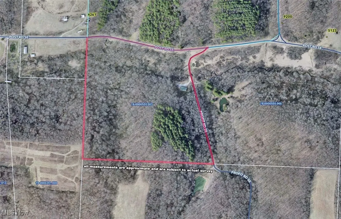 Map / location with property parcel outlined