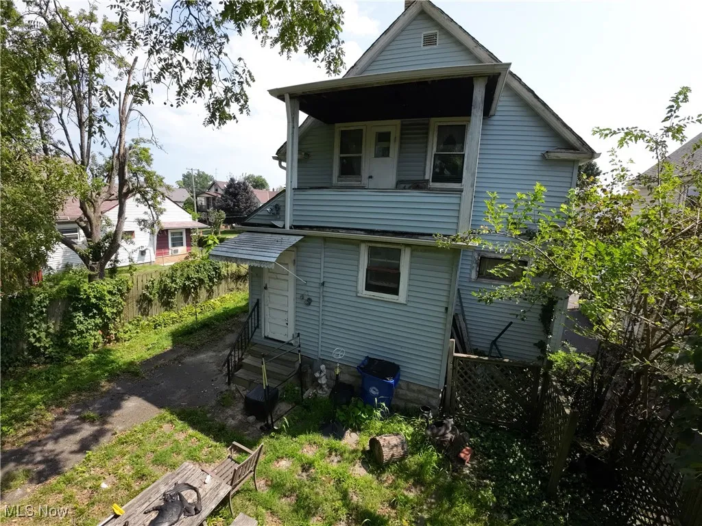 Rear view of house