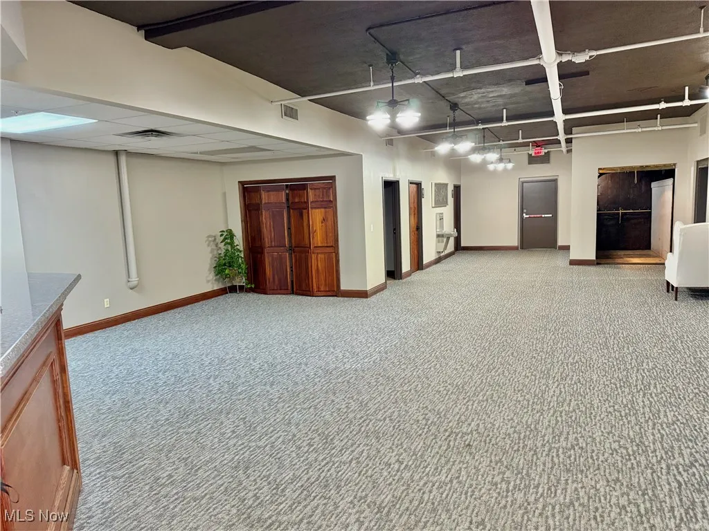 Another view of the lobby! Freight elevator access near the emergency exit!