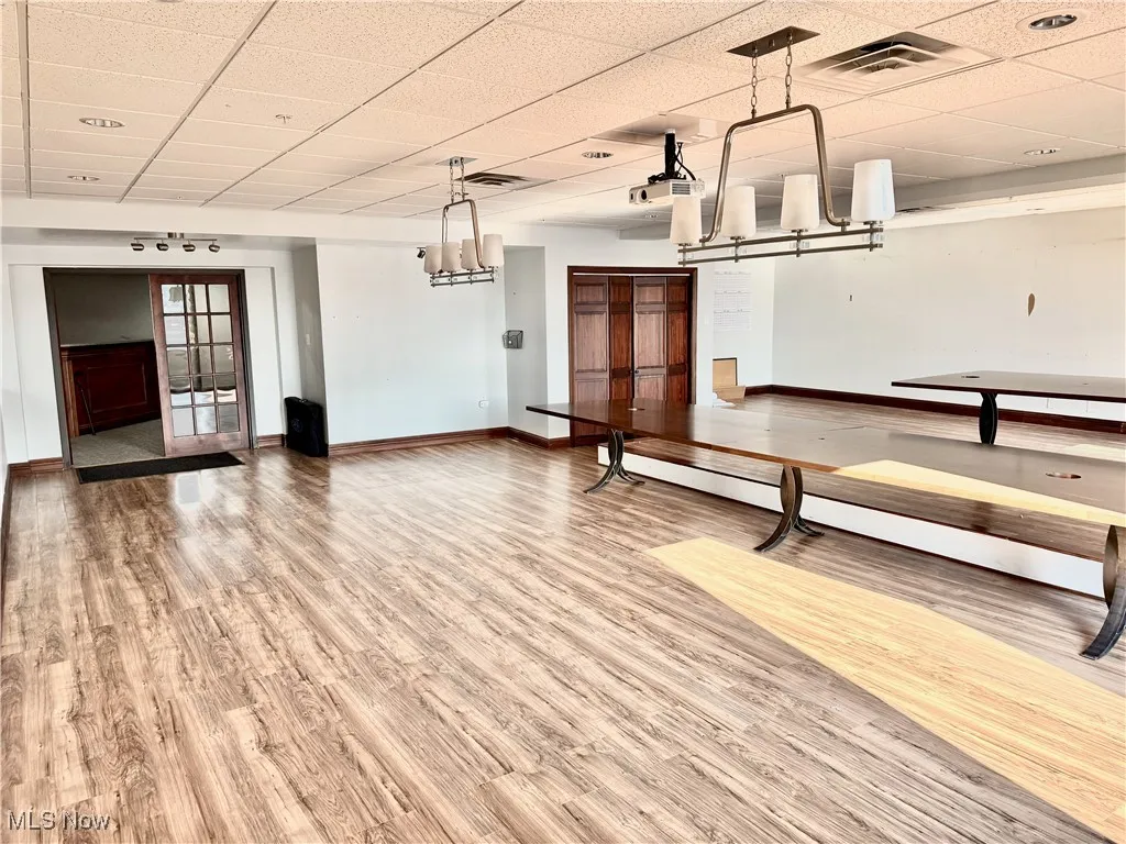 This spacious conference room measures approx. 34'x32'! This room is perfect for team meetings, board meetings, and monthly gatherings.