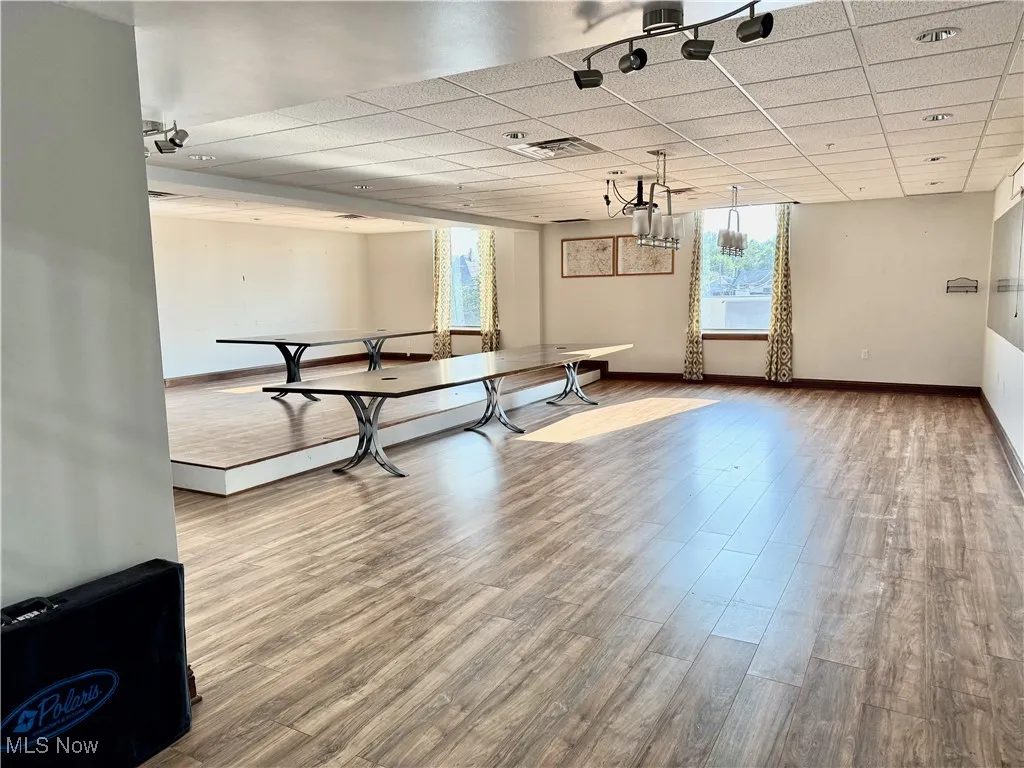 This spacious conference room measures approx. 34'x32'! This room is perfect for team meetings, board meetings, and monthly gatherings.